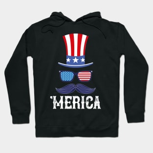 Funny Fourth of July 'Merica Patriotic Shirt Hoodie